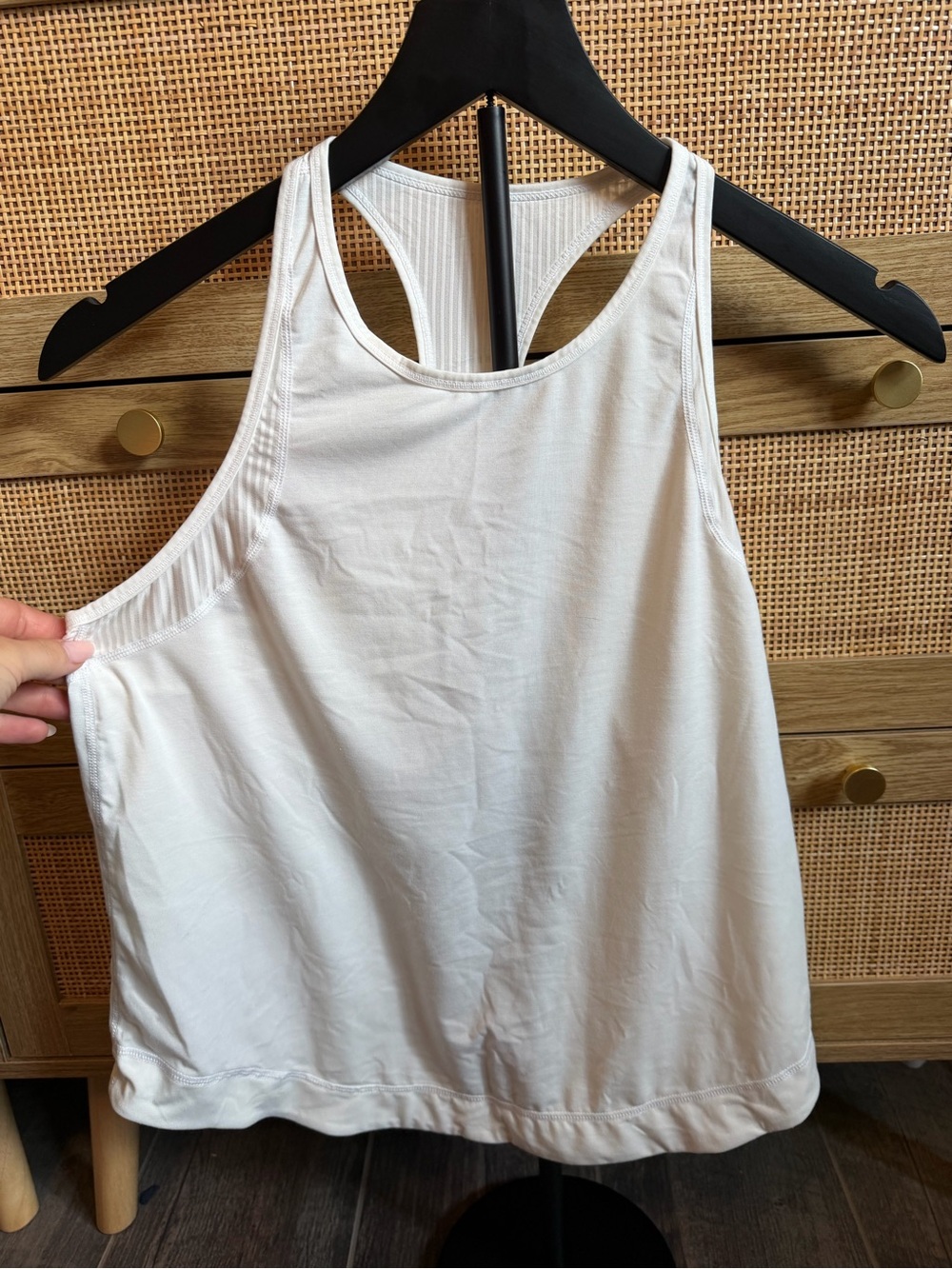 HALARA White Racerback Tank Top
